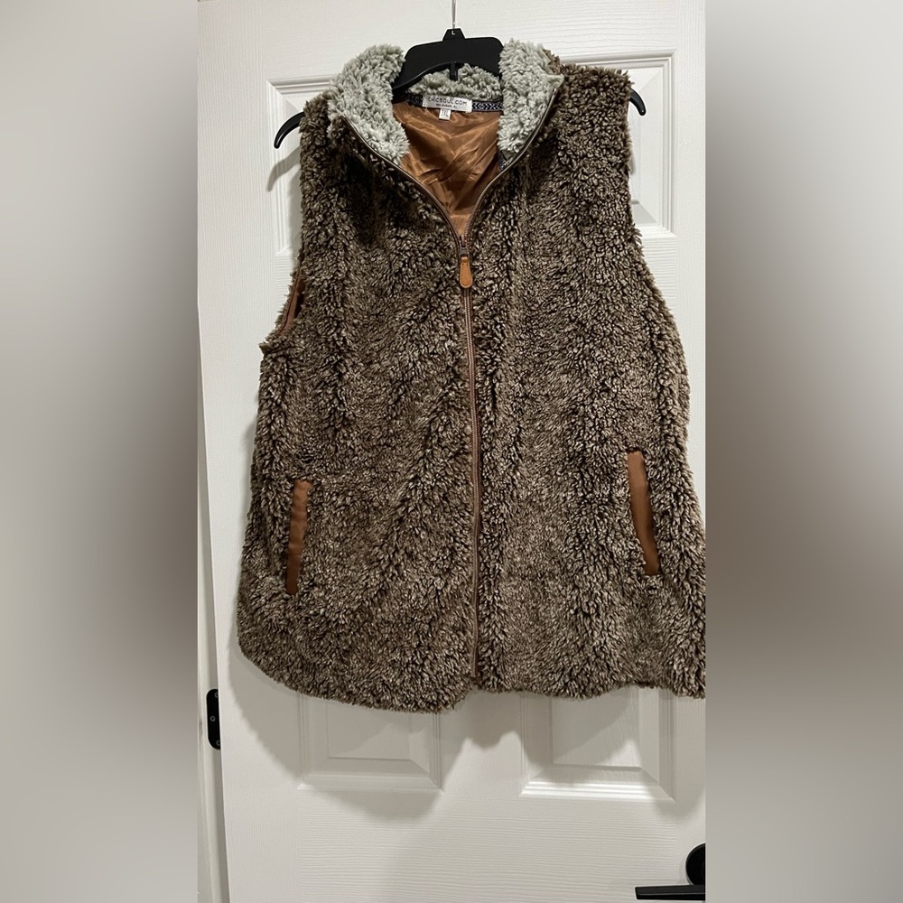 Chic Soul Brown Teddy Jacket